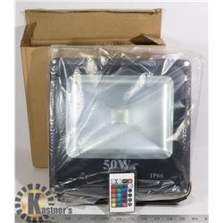 LOT OF 1 NEW LED 50W RGB FLOOD LIGHT