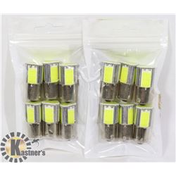 LOT OF 12 NEW RV/AUTO LED BULBS - COOL WHITE
