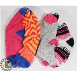 NEW 4 PAIRS OF LADIES COZY SOCKS