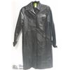 Image 1 : AUTHENTIC BLACK 3/4 LENGTH LEATHER COAT