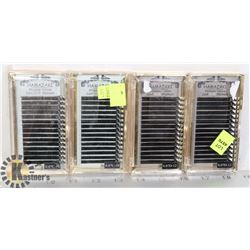 4 PACKS OF ASSORTED LASHES