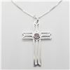 Image 1 : SILVER CZ 18" NECKLACE