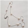 Image 2 : SILVER FRESH WATER PEARL18" NECKLACE