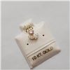 Image 2 : 10K YELLOW GOLD CUBIC ZIRCONIA PENDANT
