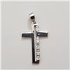 Image 2 : SILVER CZ CROSS  PENDANT