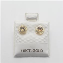 10K YELLOW GOLD CITRINE 2IN1(0.3CT)  EARRINGS