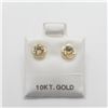 Image 1 : 10K YELLOW GOLD CITRINE 2IN1(0.3CT)  EARRINGS