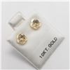 Image 2 : 10K YELLOW GOLD CITRINE 2IN1(0.3CT)  EARRINGS