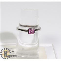 #180-PINK SAPPHIRE RING SIZE 7.5
