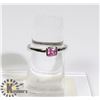 Image 1 : #180-PINK SAPPHIRE RING SIZE 7.5