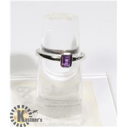 #176-PURPLE AMETHYST RING SIZE 7.5