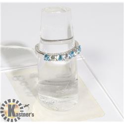 #169-CUBIC ZIRCONIA GEMSTONE RING SIZE 8.5