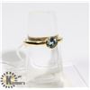 Image 1 : #190-SKY BLUE TOPAZ RING SIZE 7.5