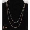 Image 1 : #115-STERLING SILVER NECKLACE 2pcs/18"