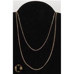 #111-STERLING SILVER NECKLACE 2pcs/18"