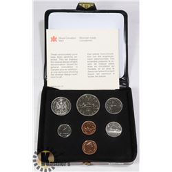 1980 CANADIAN 7 COIN UNCIRCULATED COIN SET IN RCM