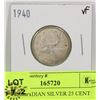 Image 1 : 1940 CANADIAN SILVER 25 CENT COIN