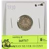 Image 1 : 1930 CANADIAN SILVER 10 CENT COIN
