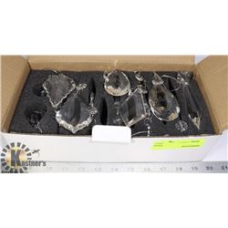 HOLIDAY MEMORIES 12PC CRYSTALLINE ORNAMENT SET