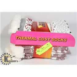 2PK LADIES COZY SLIPPER SOCKS
