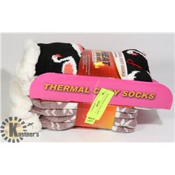 2PK LADIES COZY SLIPPER SOCKS