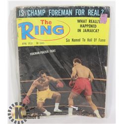 THE RING 1973 BOXING MAGAZINE