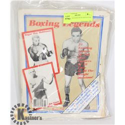 BOXING LEGENDS WITH SIGNATURE ON BACK