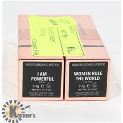 2 REALHER MOISTURIZING LIPSTICKS - WINE &