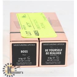 2 REALHER MOISTURIZING LIPSTICKS - PLUM &