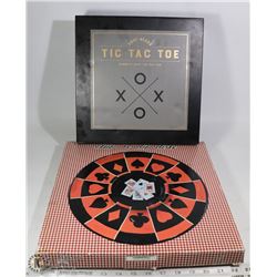 NEW TIC TAC TOE SHOT GLASSES,CHIP+DIP  PLATTER