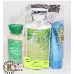 BATH & BODY WORKS LOTIONS- 3 ASSORTED & COLLAGEN