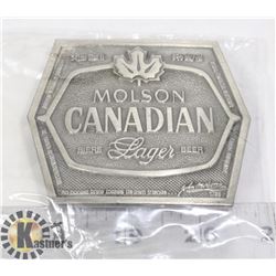 MOLSON CANADIAN BELT BUCKLE- VINTAGE JIMM WATSON