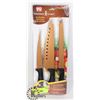 Image 1 : NEW COPPER CHEF 3PC KNIFE SET
