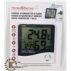 Image 1 : NEW THERMO- HYGROMETER & CLOCK