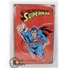 Image 1 : NEW SUPERMAN METAL SIGN (11" X 8")