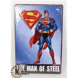 NEW SUPERMAN METAL SIGN (11" X 8")