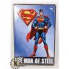 Image 1 : NEW SUPERMAN METAL SIGN (11" X 8")