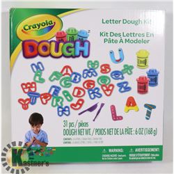 NEW 31PC CRAYOLA DOUGH: LETTER DOUGH KIT