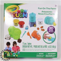 NEW 15PC CRAYOLA DOUGH: FUN ON THE FARM KIT