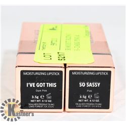 2 REALHER MOISTURIZING LIPSTICKS - DARK PINK &