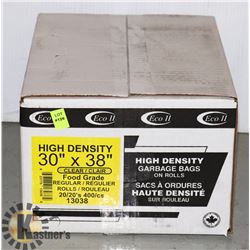CASE OF 30" X 38" FOOD GRADE GARBAGE BAGS