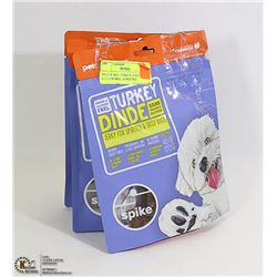 3PCS OF DOG TURKEY JERKY GLUTEN FREE 18-4OZ PKS