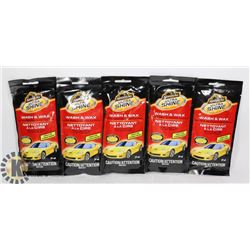 5 PACKS OF ARMOR ALL ULTRA SHINE WASH AND WAX