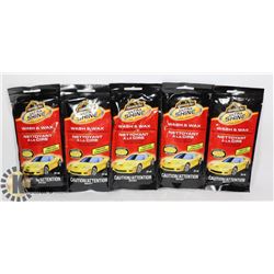 5 PACKS OF ARMOR ALL ULTRA SHINE WASH AND WAX