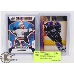 HOCKEY CARDS - CONNOR MC DAVID/MATT MOULSON-