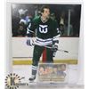 Image 1 : DAVE SEMENKO HARTFORD WHALERS PHOTO AND CARD