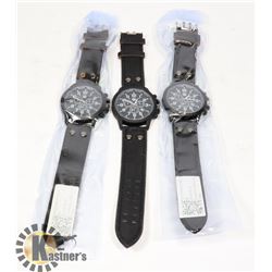 LOT OF 3 NEW MENS WATCHES