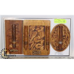 CERAMIC 3 PIECE "SMOKELESS" CIGARS BY HARRIS