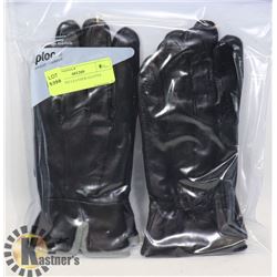 2PK LADIES LEATHER GLOVES LARGE
