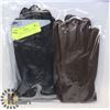 Image 1 : 2PK LADIES LEATHER GLOVES LARGE